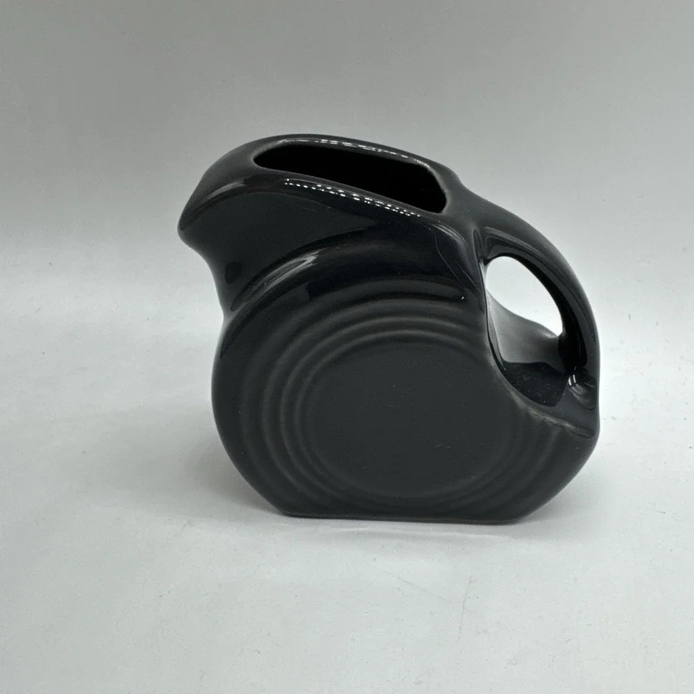 Fiesta Slate Mini Disc Pitcher Ceramic Fiestaware Dark Grey 5oz